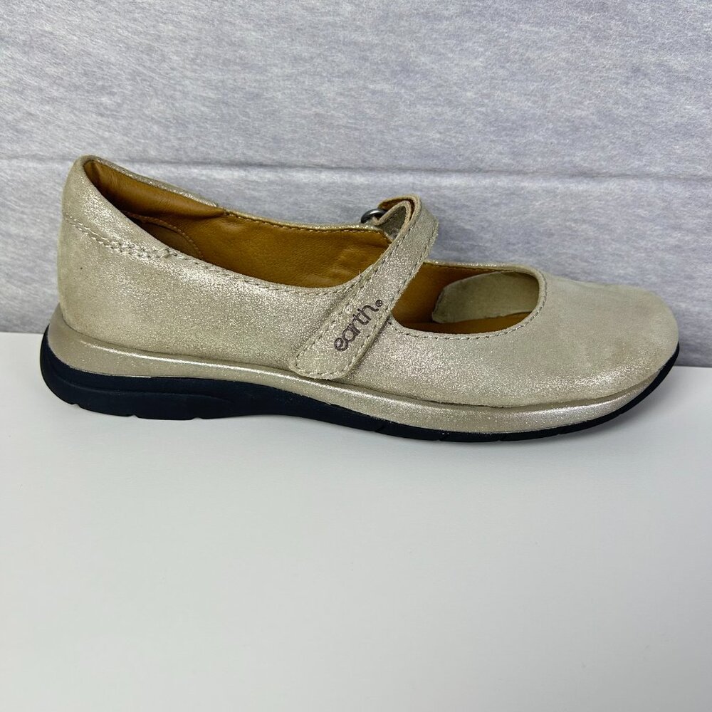 NWOT Earth Gold  Round Toe Tose Mary Jane‎ Comfort Casual Flats Women's Size 7M - Picture 5 of 12
